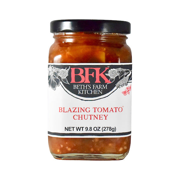 jar of Blazing Tomato Chutney by Beth's Farm Kitchen